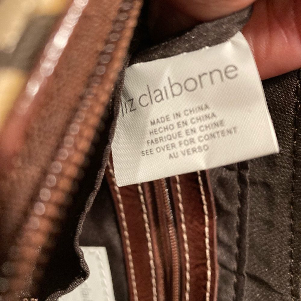 Liz Claiborne Brown and Tan Shoulder Bag - Picture 15 of 16